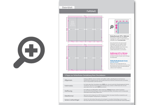 Product Bild hochglanz-uv-lack_faltblatt__gefalzt_auf_12_0_cm_x_18_0_cm__vertikaler_wickelfalz__8-seitig