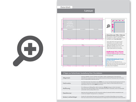 Product Bild hochglanz-uv-lack_faltblatt__gefalzt_auf_26_5_cm_x_15_0_cm__vertikaler_wickelfalz__6-seitig
