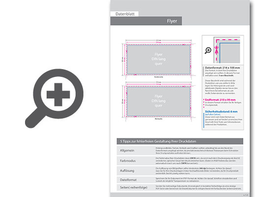 Product Bild flyer_din_lang_quer_4_4_farbig_+_sonderfarbe_gold