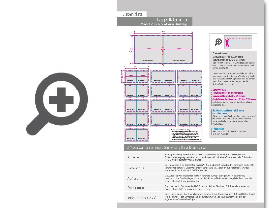Product Bild pappspeisekarten_mit_lay-flat-bindung__quadrat_21_x_21_cm__28_seiten__4_4-farbig_beidseitig_bedruckt